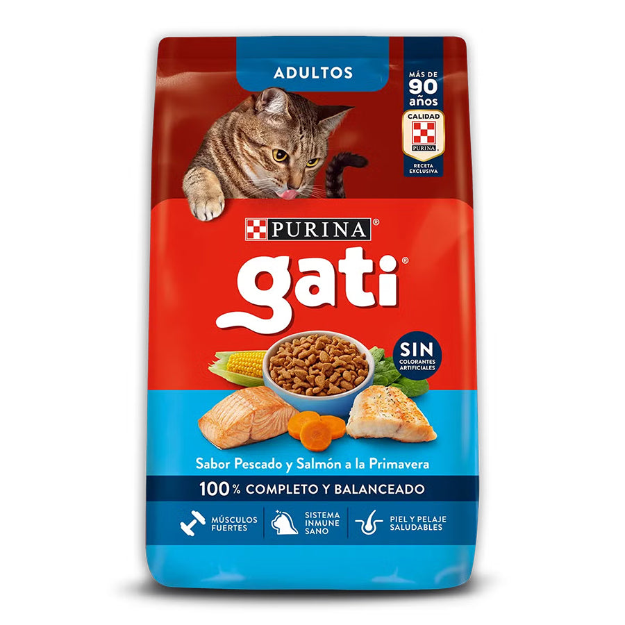 Gati Pescado y Salmón a la Primavera Gatos Adultos