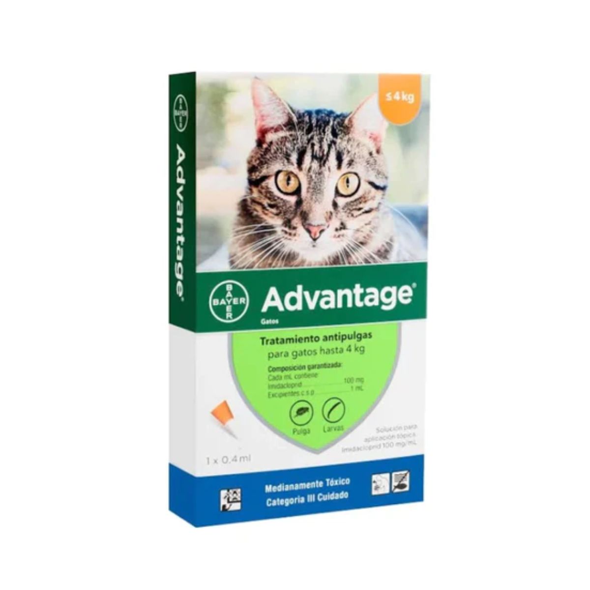 Advantage Pipeta para Gatos de hasta 4 kg