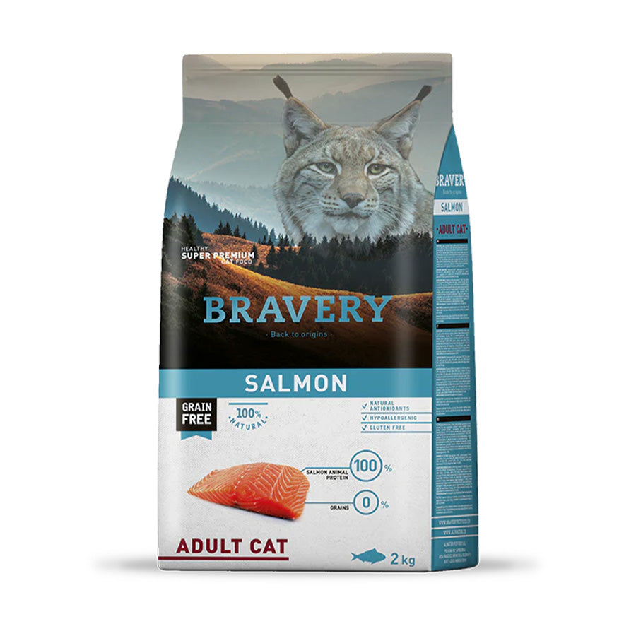 Bravery Gato Adulto Salmón 2 Kg
