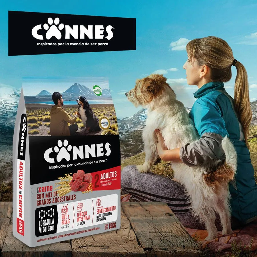 Cannes Adulto Carne Y Cereales 18 Kg