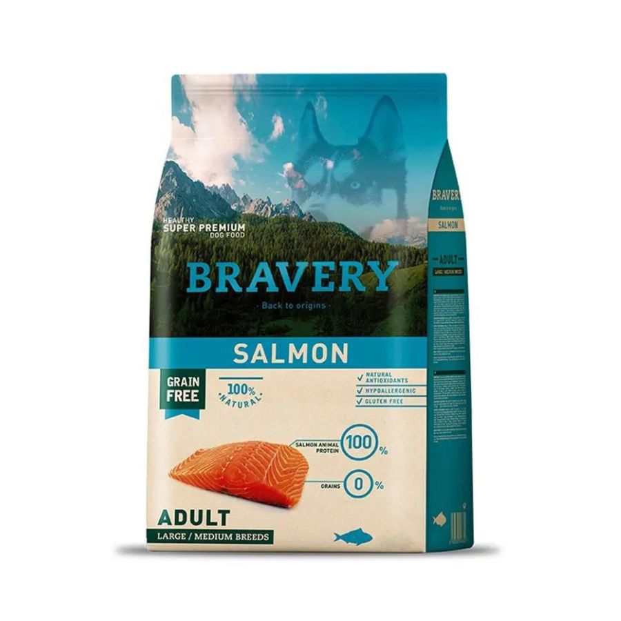 Bravery Gato Adulto Salmón 7 Kg