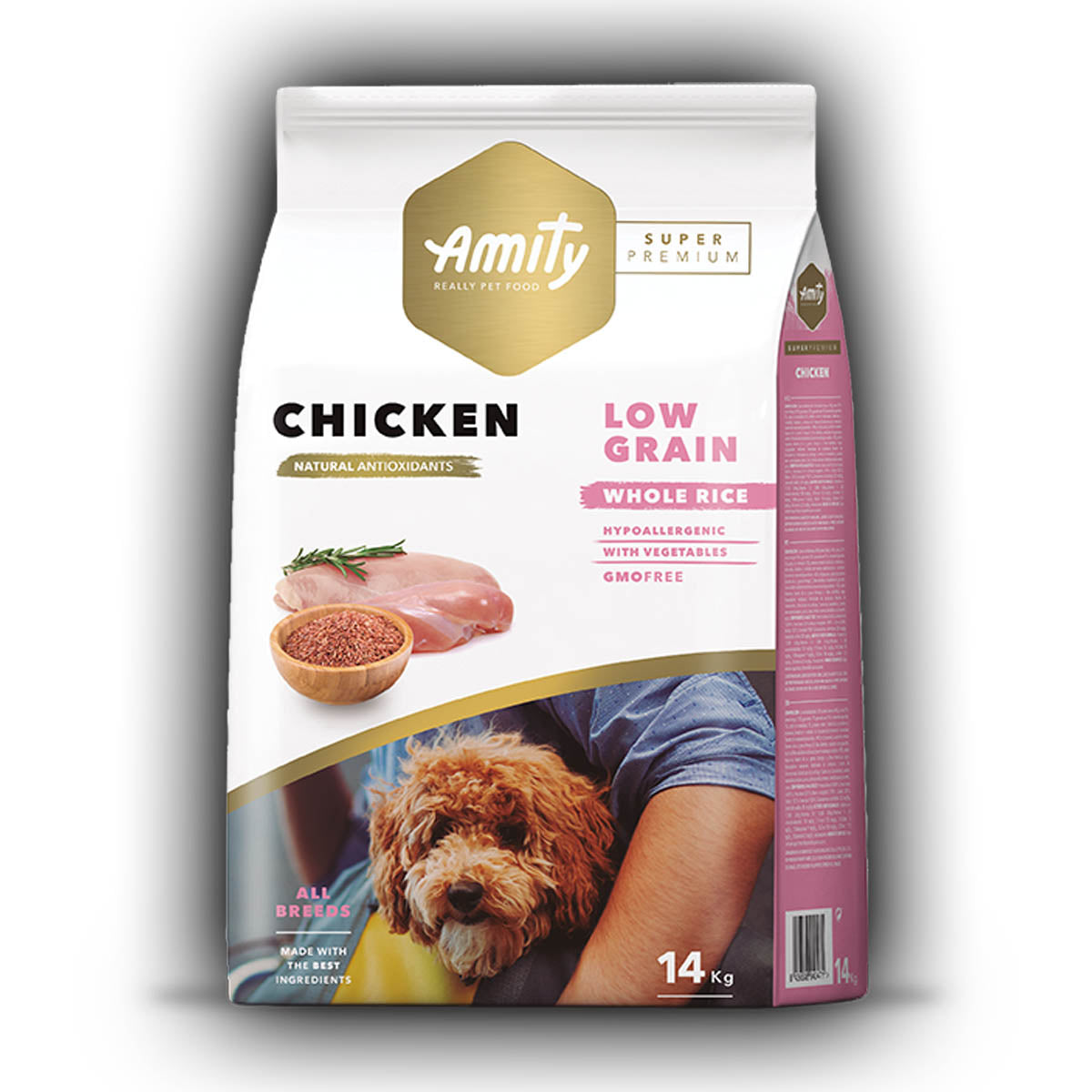 Amity Low Grain Chicken Adult 14 Kg.