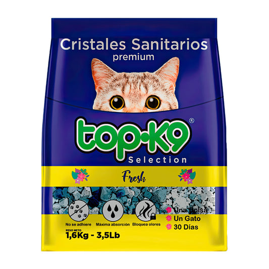 Arena Sanitaria Top K9 Cristales Absorbentes 1.6 kg