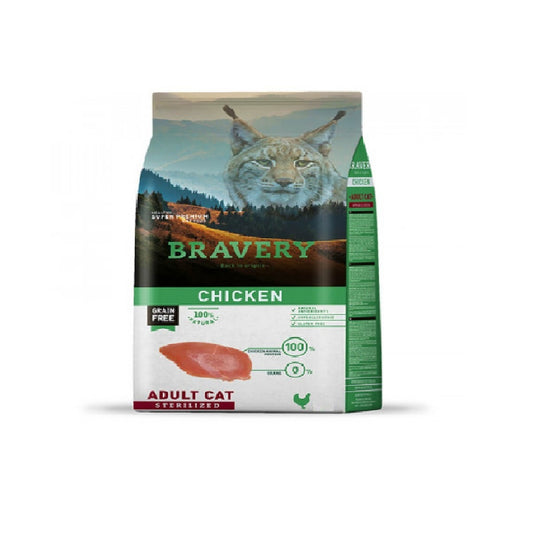 Bravery Gato Esterilizado Pollo 7 Kg