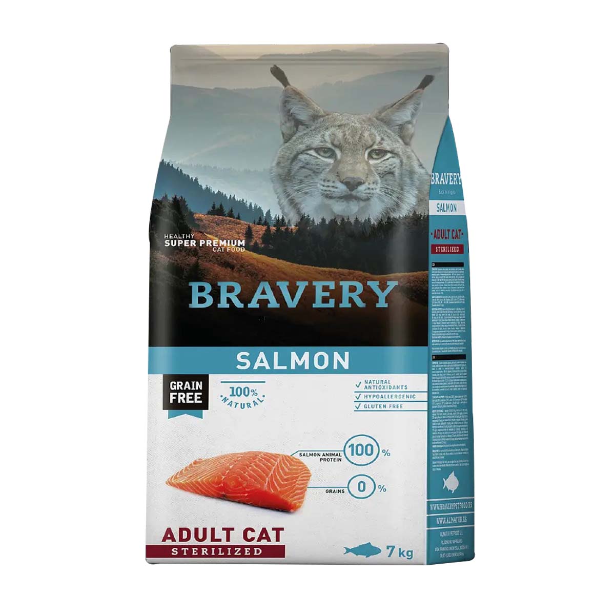 Bravery Gato Adulto esterelizado Salmón 2 Kg