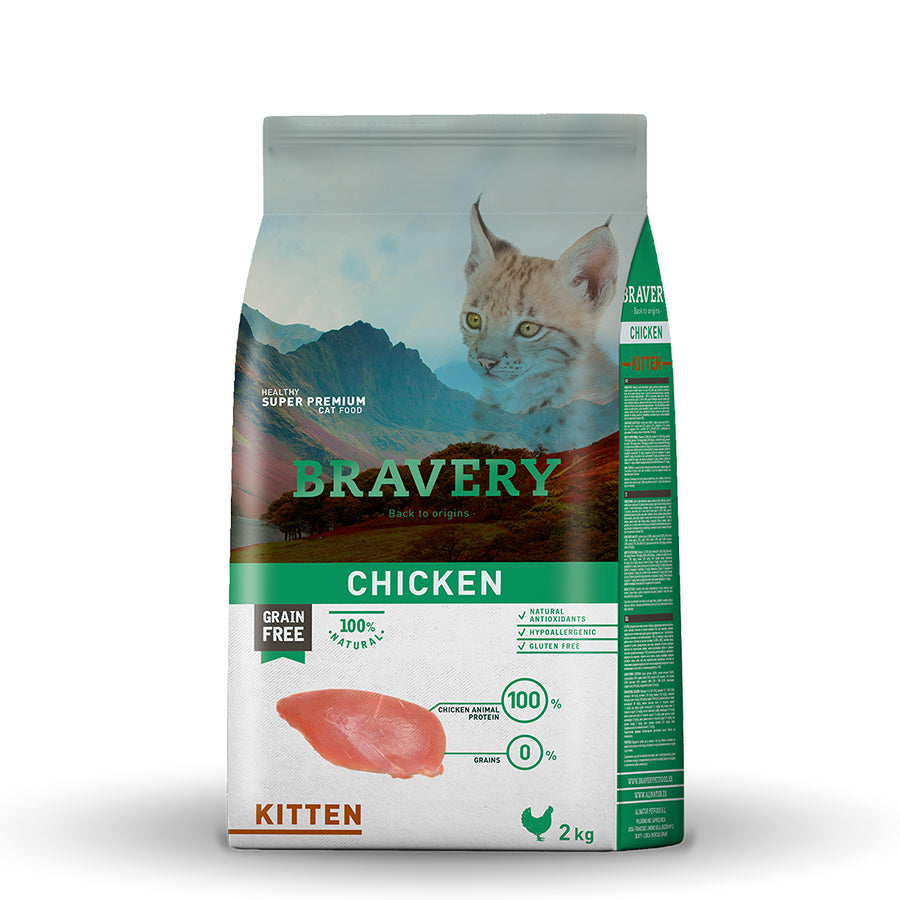 Bravery Kitten Pollo 2 Kg