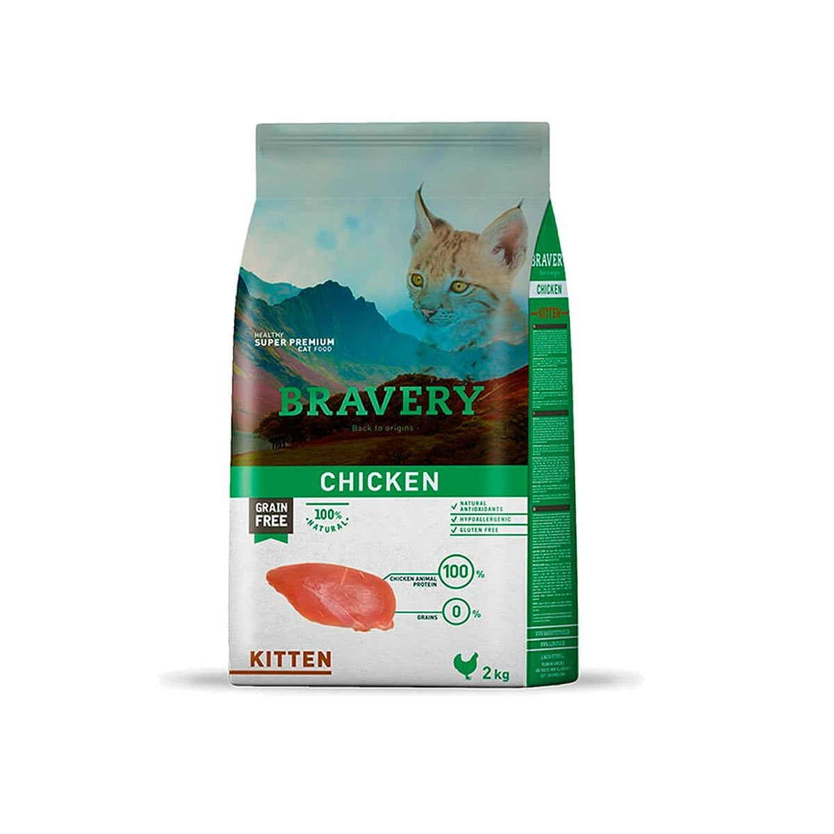 Bravery Kitten Pollo 2 Kg