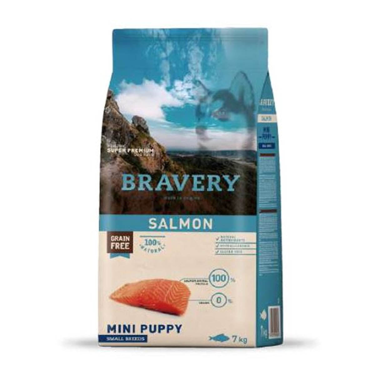 Bravery Mini Puppy Salmón 2 Kg