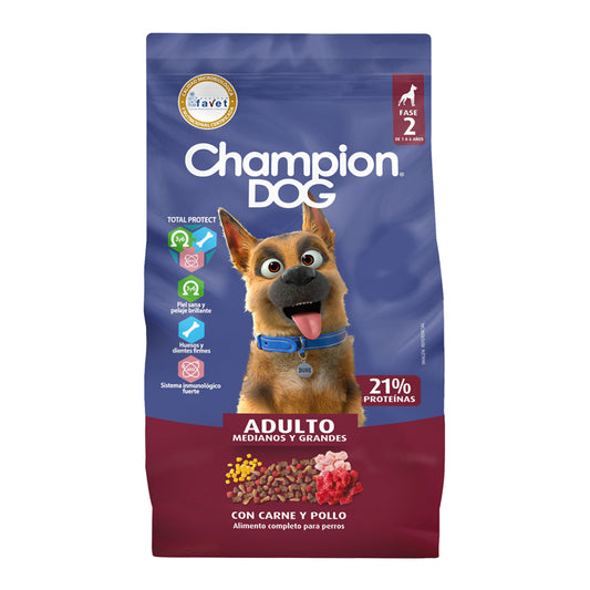Champion Dog Adulto Carne y Pollo 18 Kg