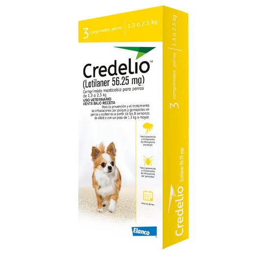 Credelio 1,3 a 2,5 Kg