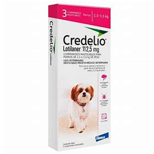 Credelio 2,5 a 5,5 Kg