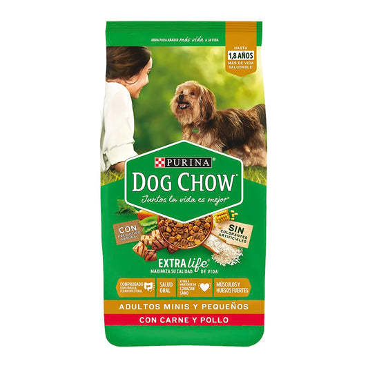 Dog Chow Adultos Minis Y Pequeños Carne y Pollo 16.5Kg