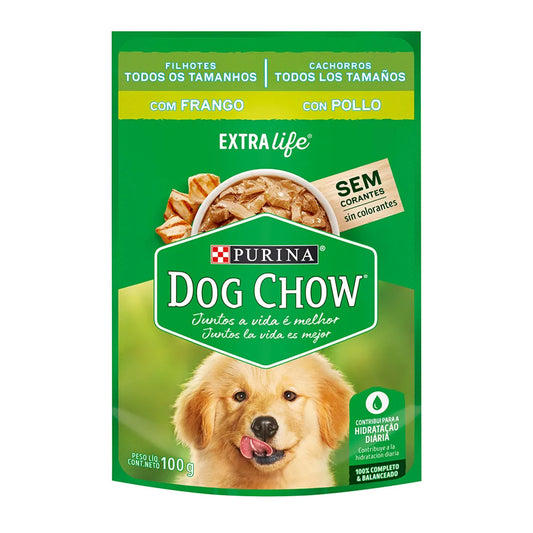 Sobre Alimento Húmedo Perro Adulto Pollo Dog Chow 100 gr