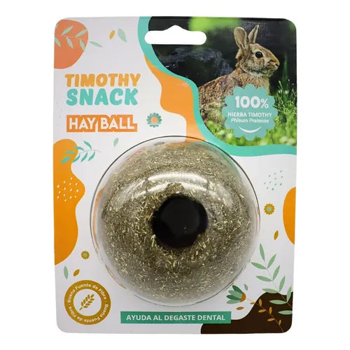 Timothy Snack Bola de Heno Para Roedores 110g Conejos Cuy