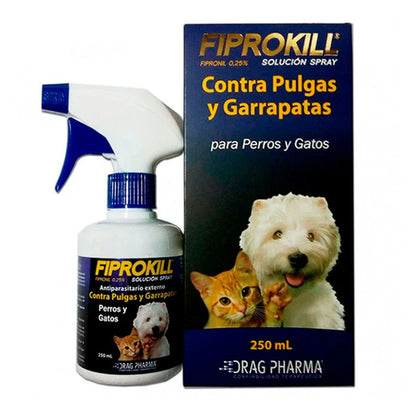 Fiprokill Spray Contra Pulgas y Garrapatas