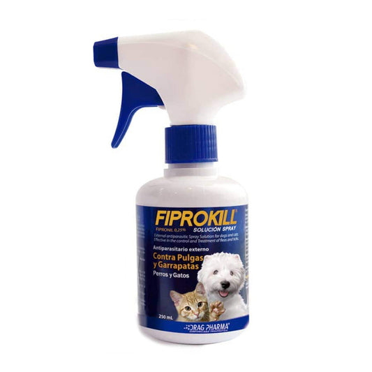 Fiprokill Spray Contra Pulgas y Garrapatas