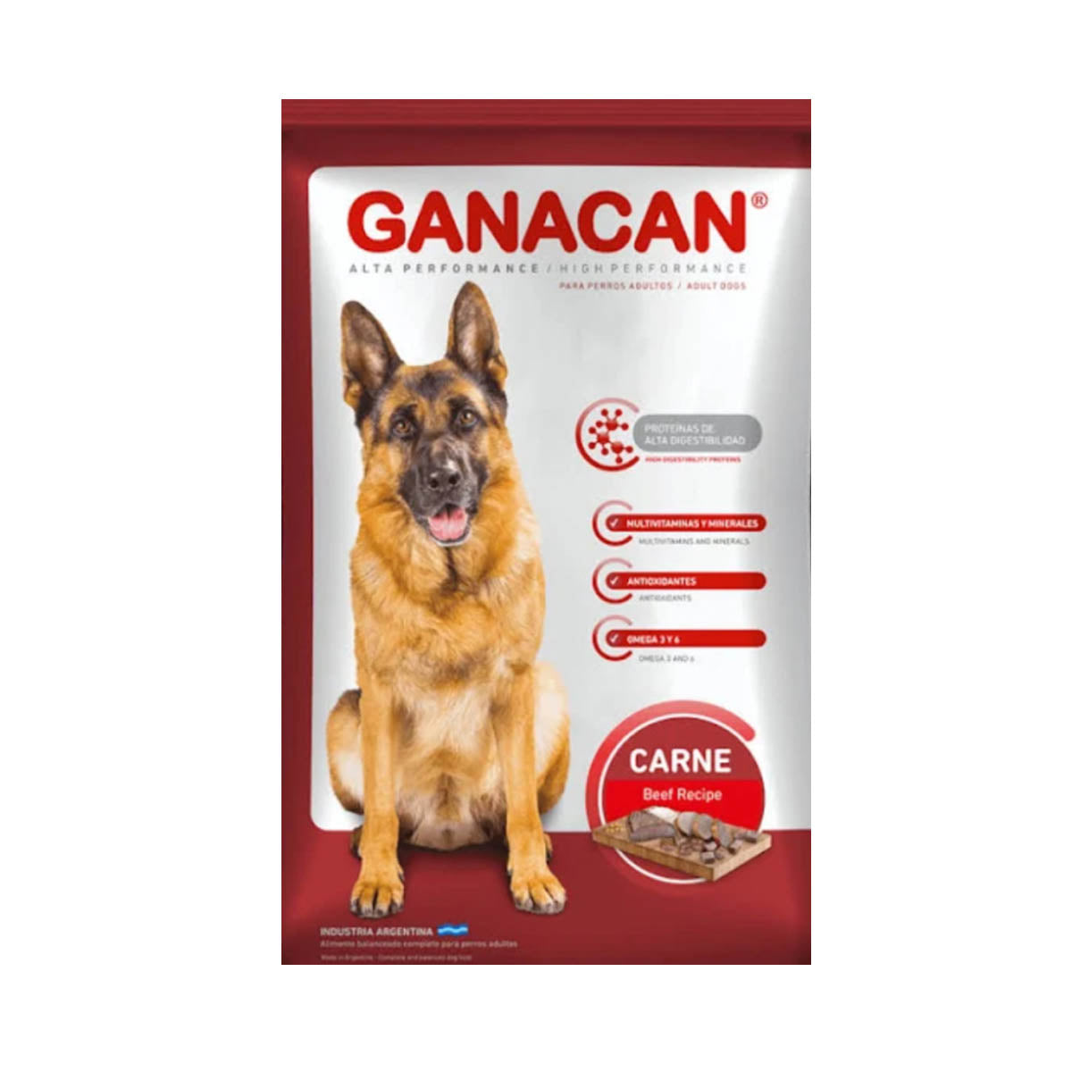 Ganacan Perros Adulto Carne 22 Kg