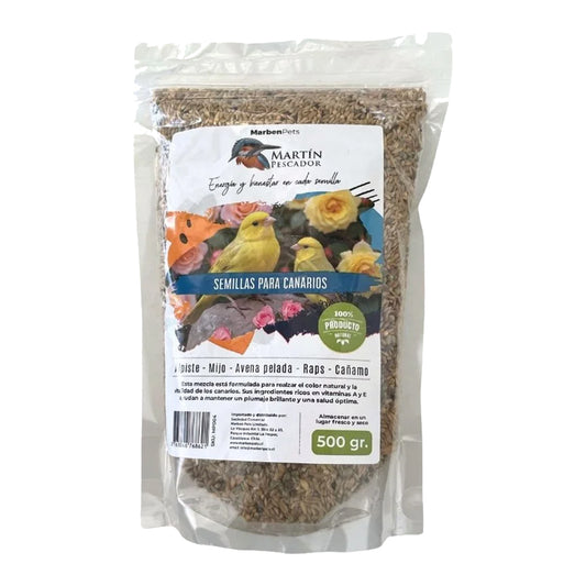 Mezcla de semillas para canarios 500 grs