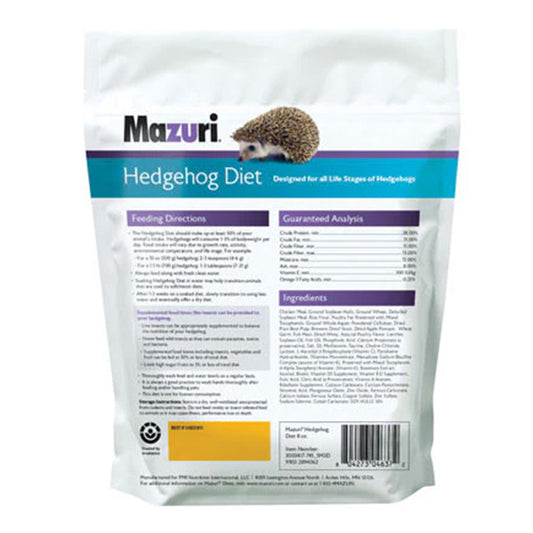 Mazuri Hedgehog Diet - Erizos De Tierra 500 gr