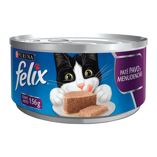 Paté Húmedo Gato Adulto Variedad Sabores Felix 156 gr