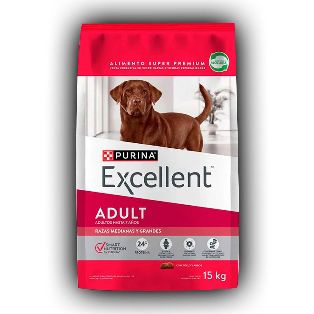 Purina Excellent Adulto Razas medianas y grandes 15 Kg