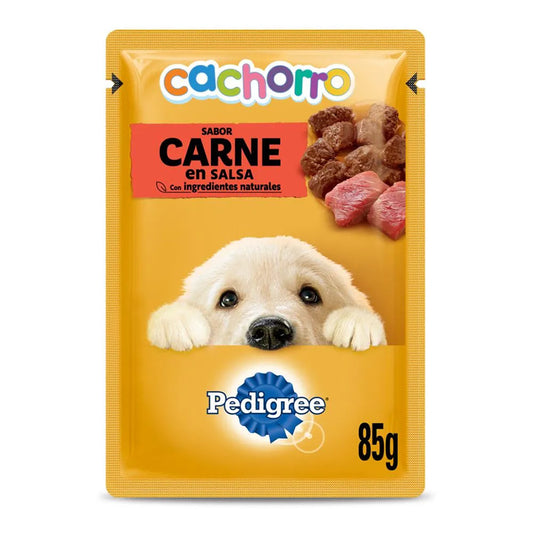 Sobre Alimento Húmedo Perro Cachorro Pedigree 100 gr