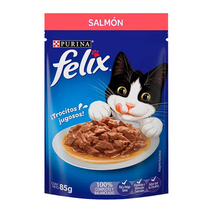 Sobre Alimento Húmedo Gato Adulto Variedad Sabores Felix 85 gr