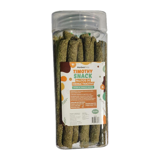 Timothy Snack Palitos de Hierba 25 Unidades Conejos Cuy