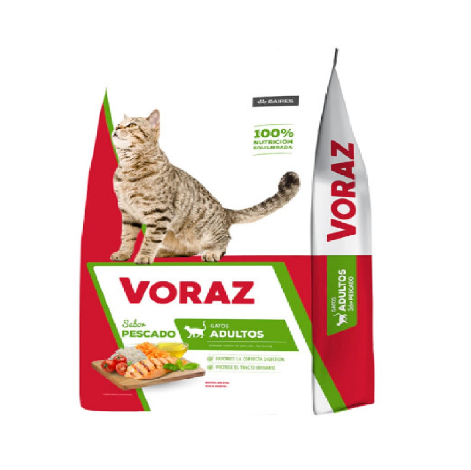 Voraz Gato Adulto Sabor Pescado 10 Kg