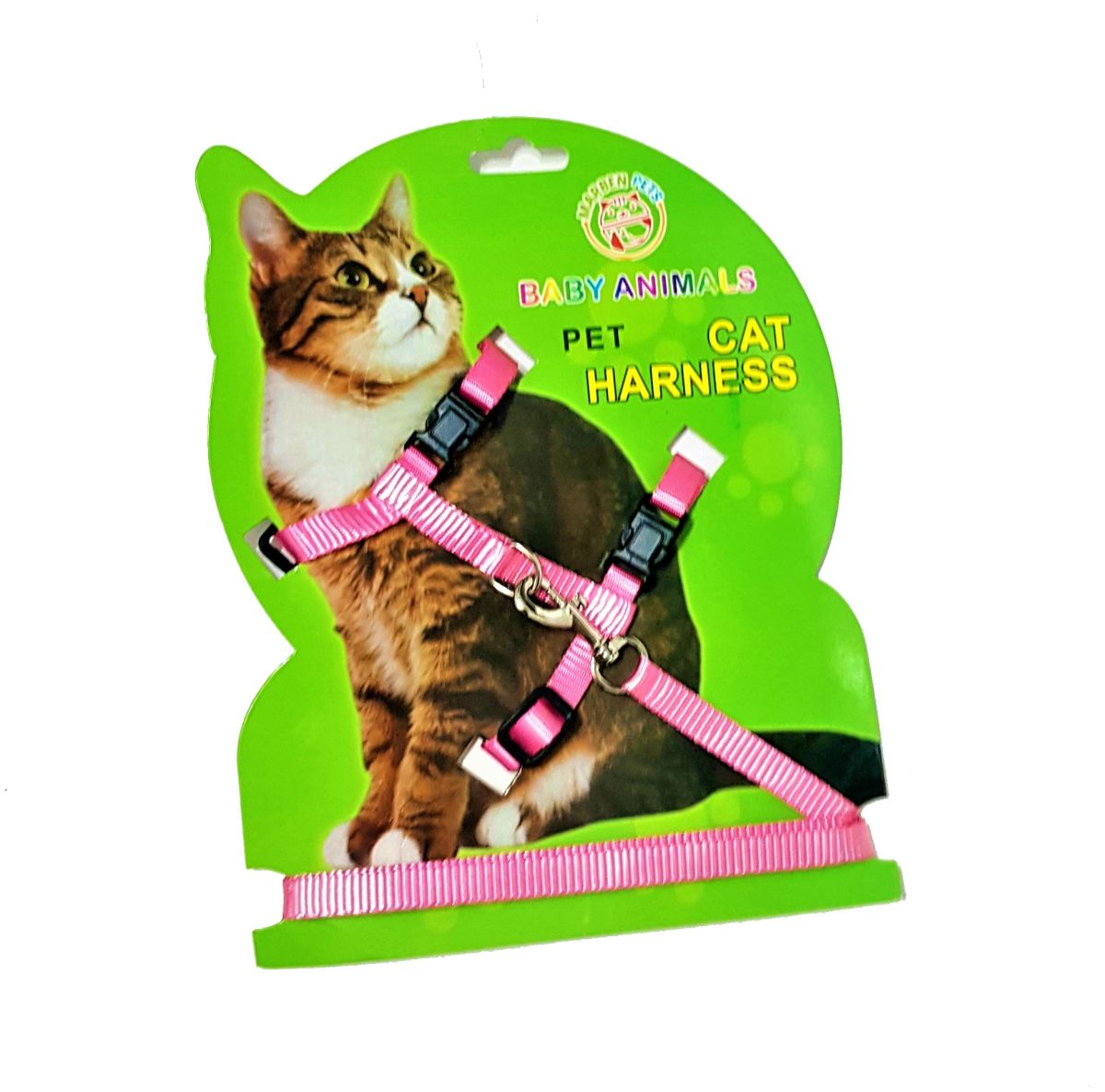 Arnes de nylon ajustable para gato