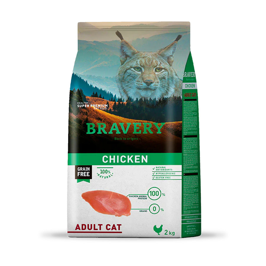 Bravery Gato Adulto Pollo 2 Kg
