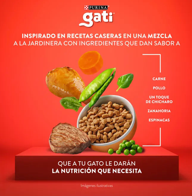 Gati Mix Carnes, verduritas, leche y otras proteínas Gatitos