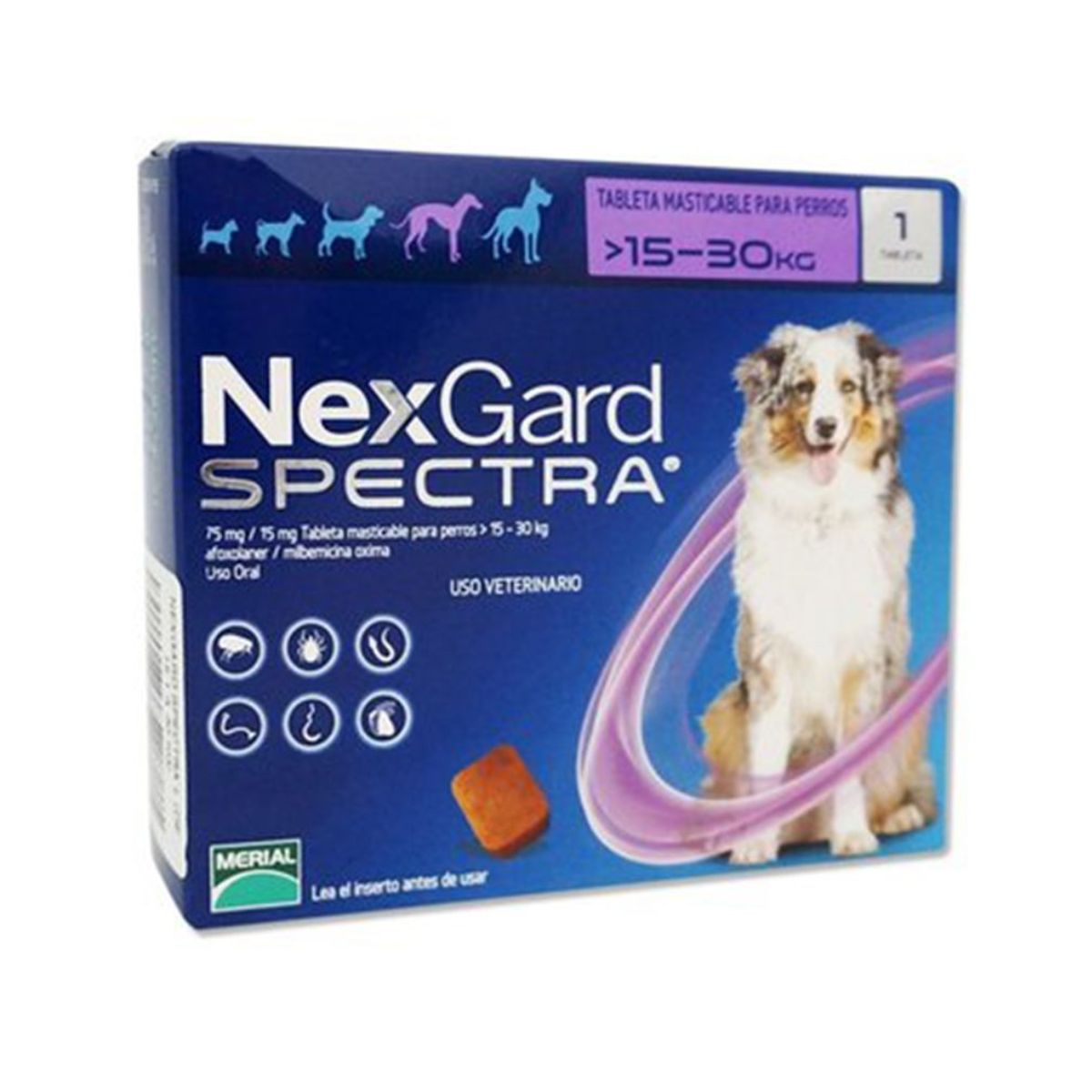 NexGard Spectra de 15 kg a 30 kg - 1 Comprimido