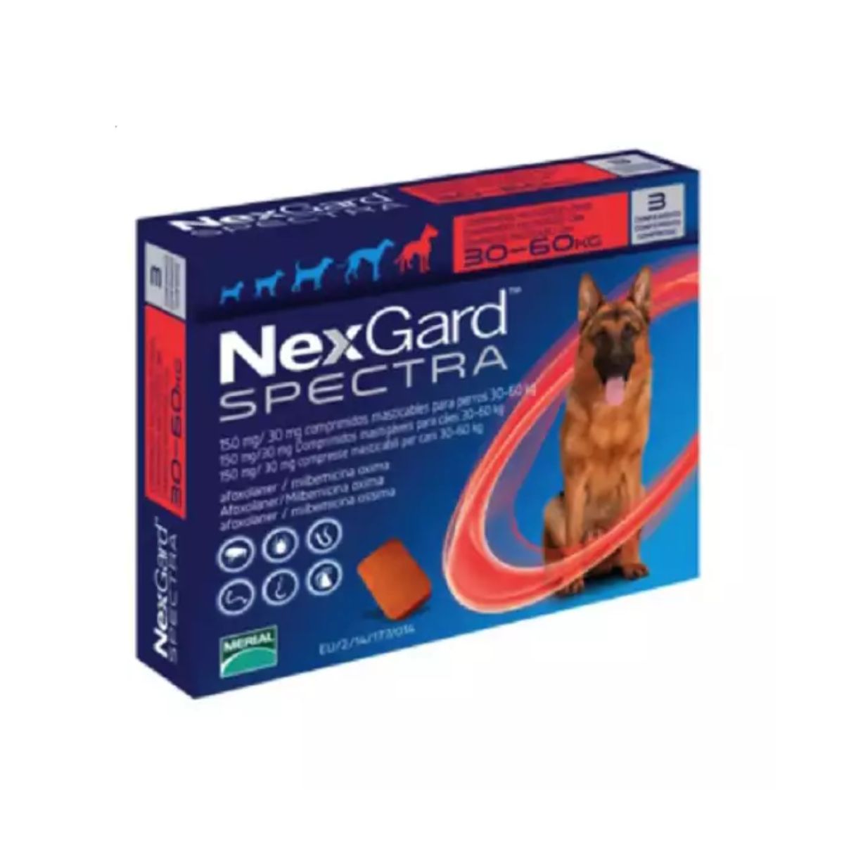 NexGard Spectra de 30 kg a 60 kg - 3 Comprimidos