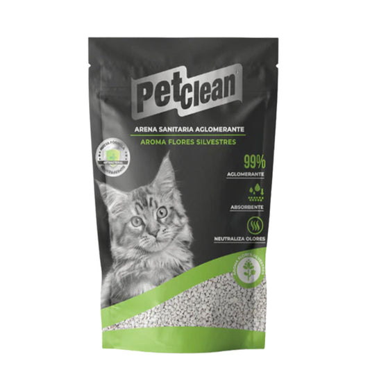 Arena Sanitaria Pet Clean Aroma Flores Silvestres